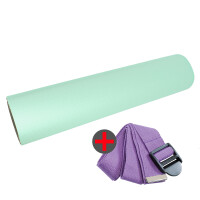 Yoga Matte (TPE) - mint/grau