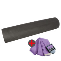 Yoga Matte (TPE) - schwarz/grau