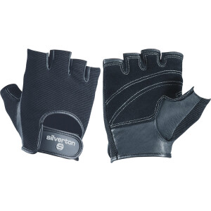Silverton Erwachsenen Fitness Handschuhe Krafttraining Power Plus schwarz 